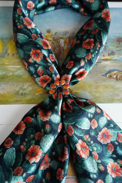 Blooming Coral Cactus DS Wild Rag