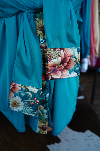 Branded Flowy Satin Button Downs