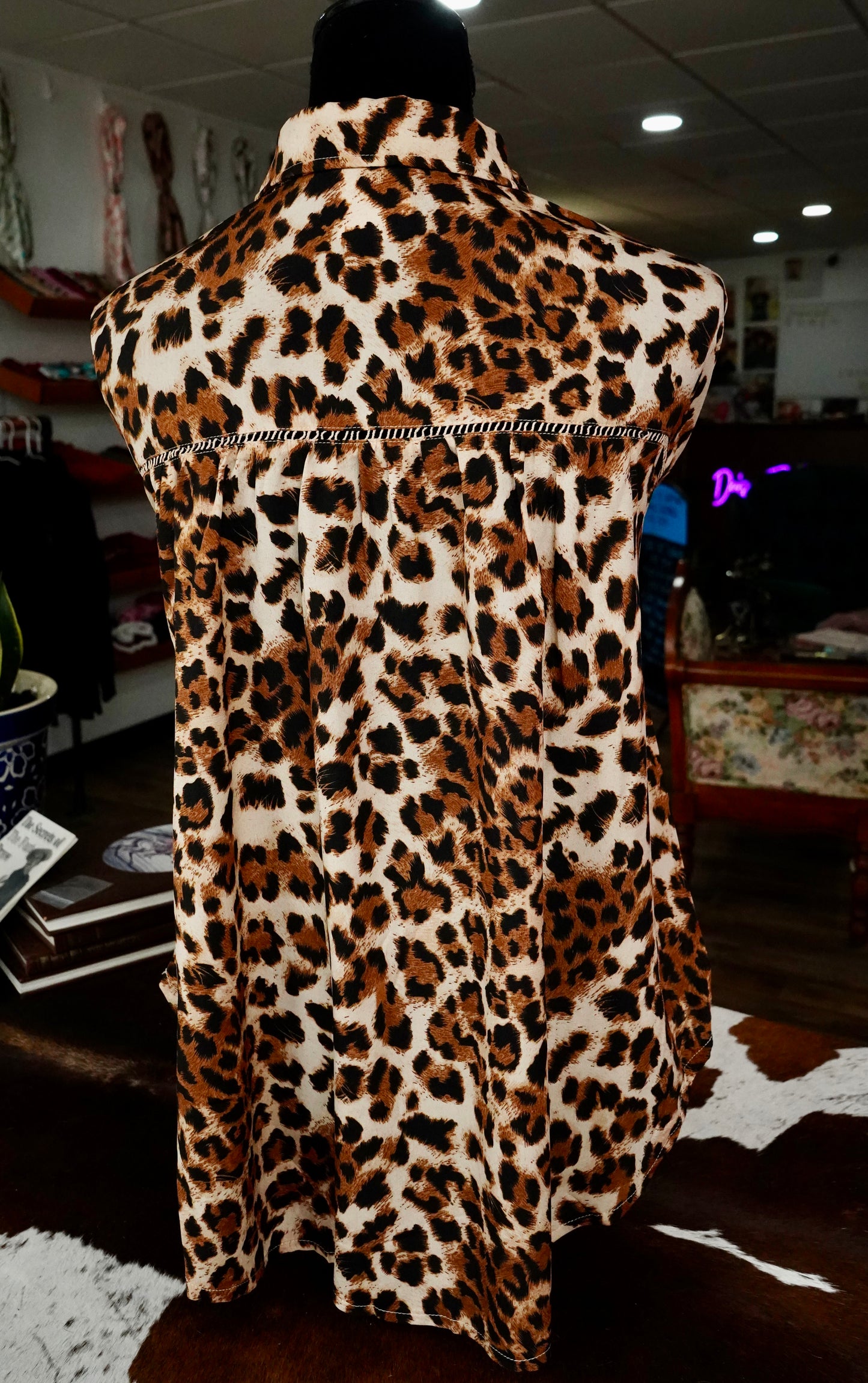 Leopard Lace Button Downs