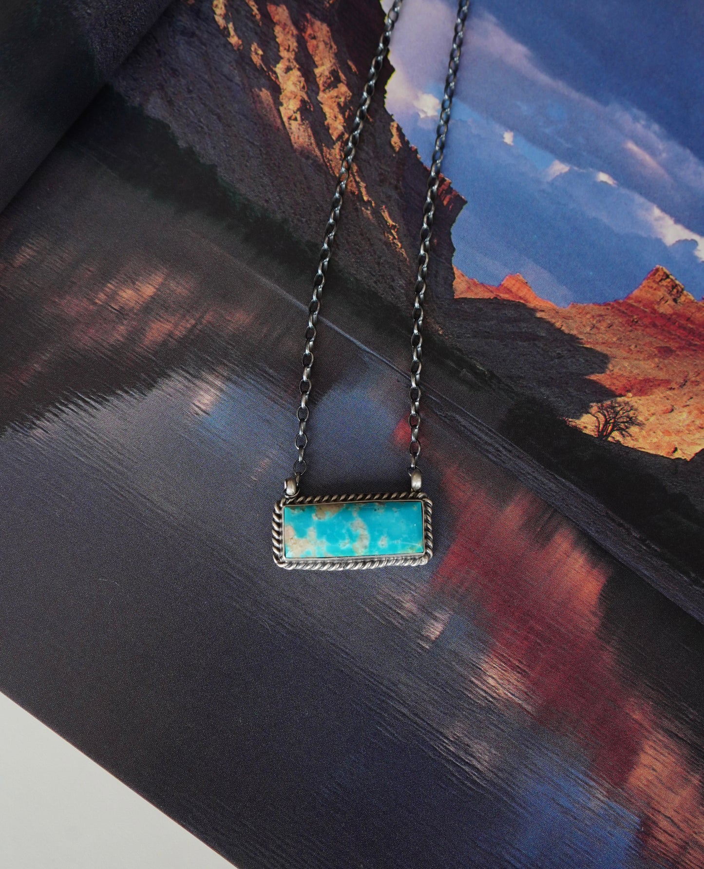 Turquoise Bar Necklaces