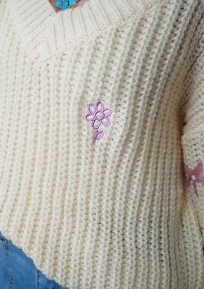 Daisy Flower Sweater