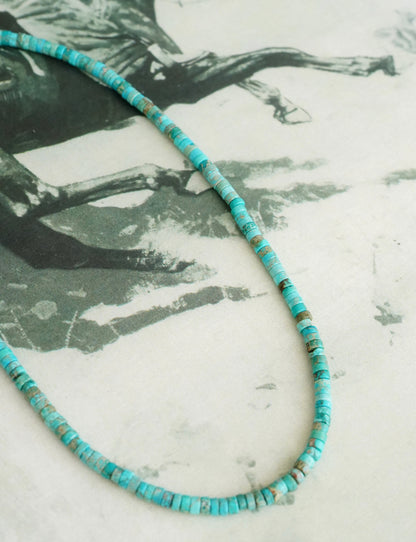 Turquoise Heishi Bead Necklaces