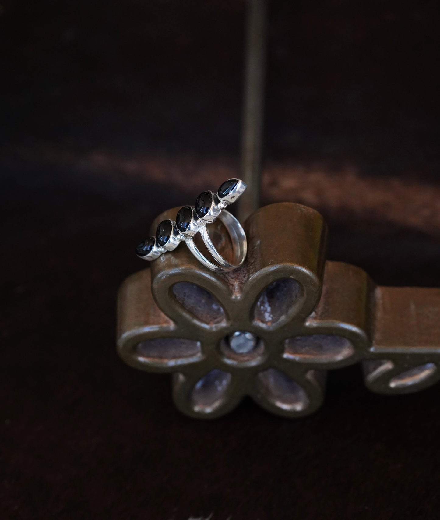 5 Stone Turquoise Rings