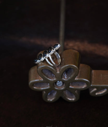 5 Stone Turquoise Rings