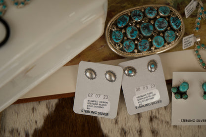 Dainty Daily Turquoise Earrings