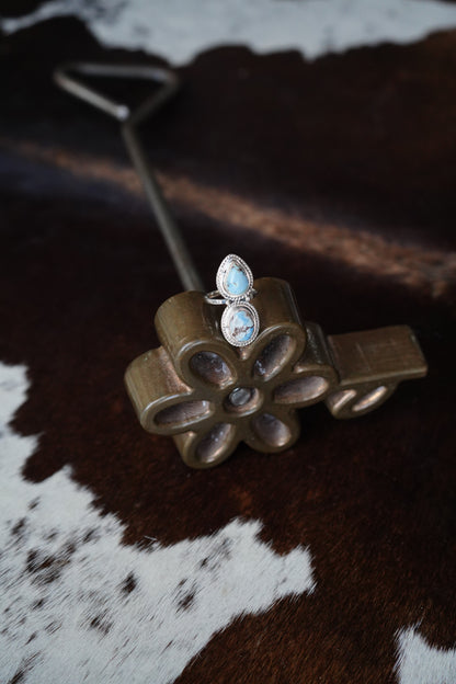 2 Stone Golden Hills Ring - Adj