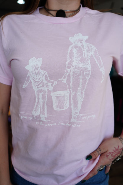 Grew Up - American Apparel Unisex Heavyweight Cotton T-Shirt