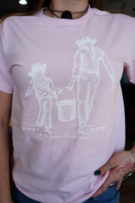 Grew Up - American Apparel Unisex Heavyweight Cotton T-Shirt