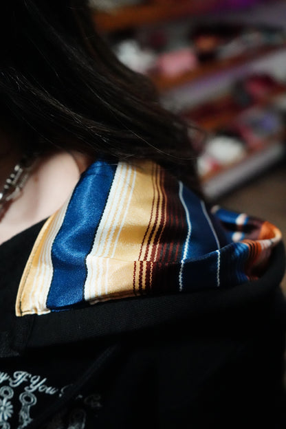 Daisy Spade 1/4 Zip Satin Lined Hooded Pullovers