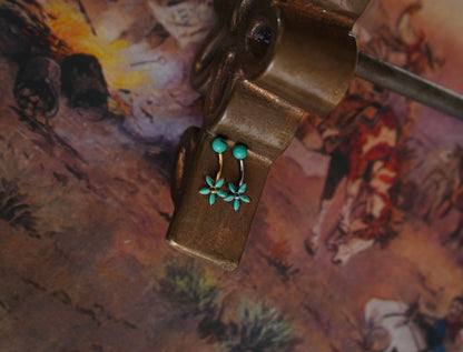 Daisy Exclusive Turquoise Belly Clickers & Rings