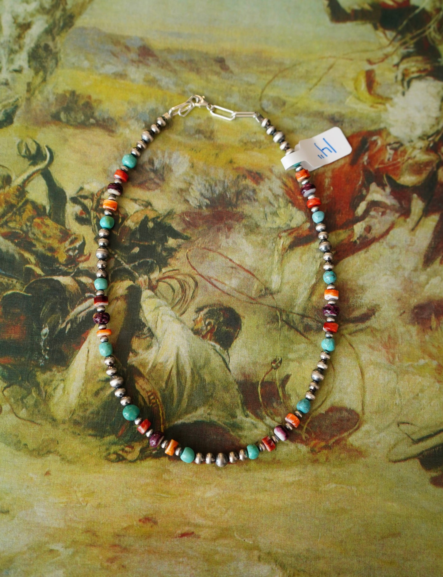 Multi Oyster & Turquoise & Sterling Silver Pearl Necklaces