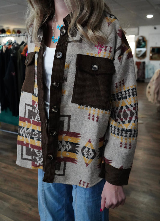 Daisy Aztec Shacket