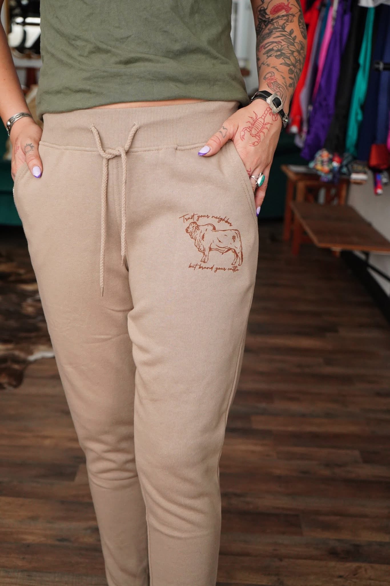 Brand Your Cattle Oversized Relaxed Fit Joggers
