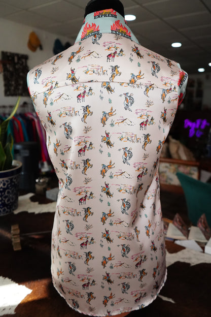 Daisy Original Bucking Scene w/ Hot Mess Express Button Down - Size 8