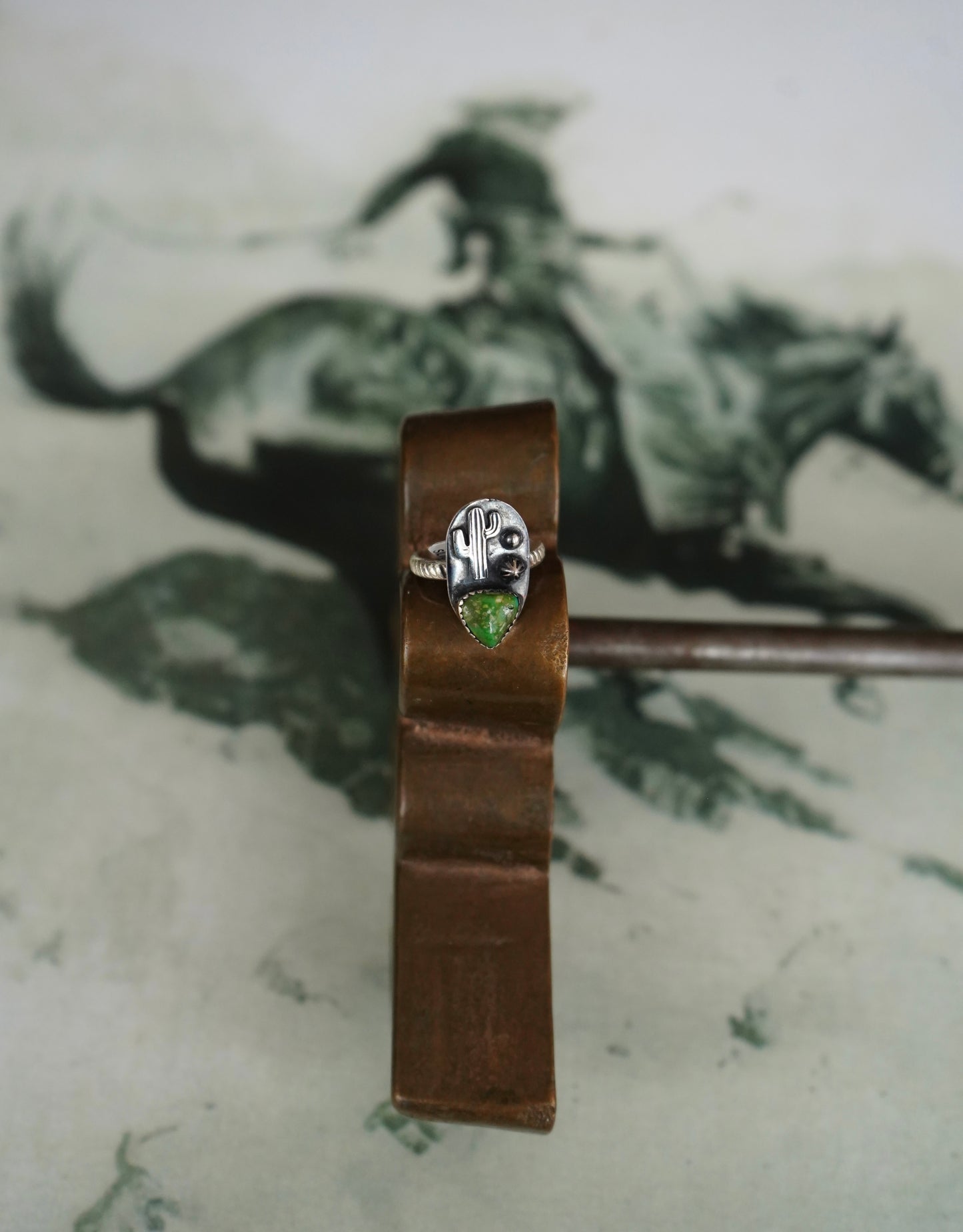 Sonoran Gold Cactus Ring - Adj