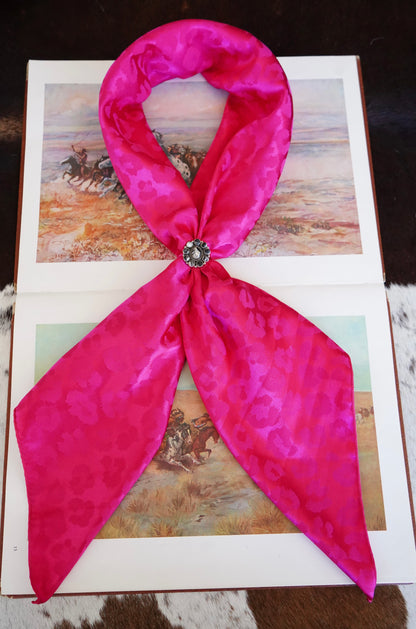 Large Jacquard Cheetah DS Wild Rags