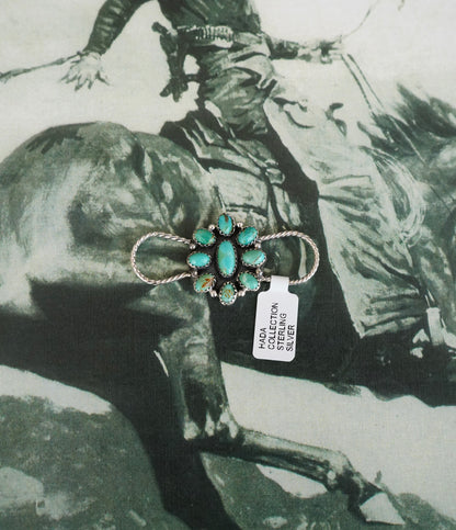 Kingman Turquoise Scarf Sliders