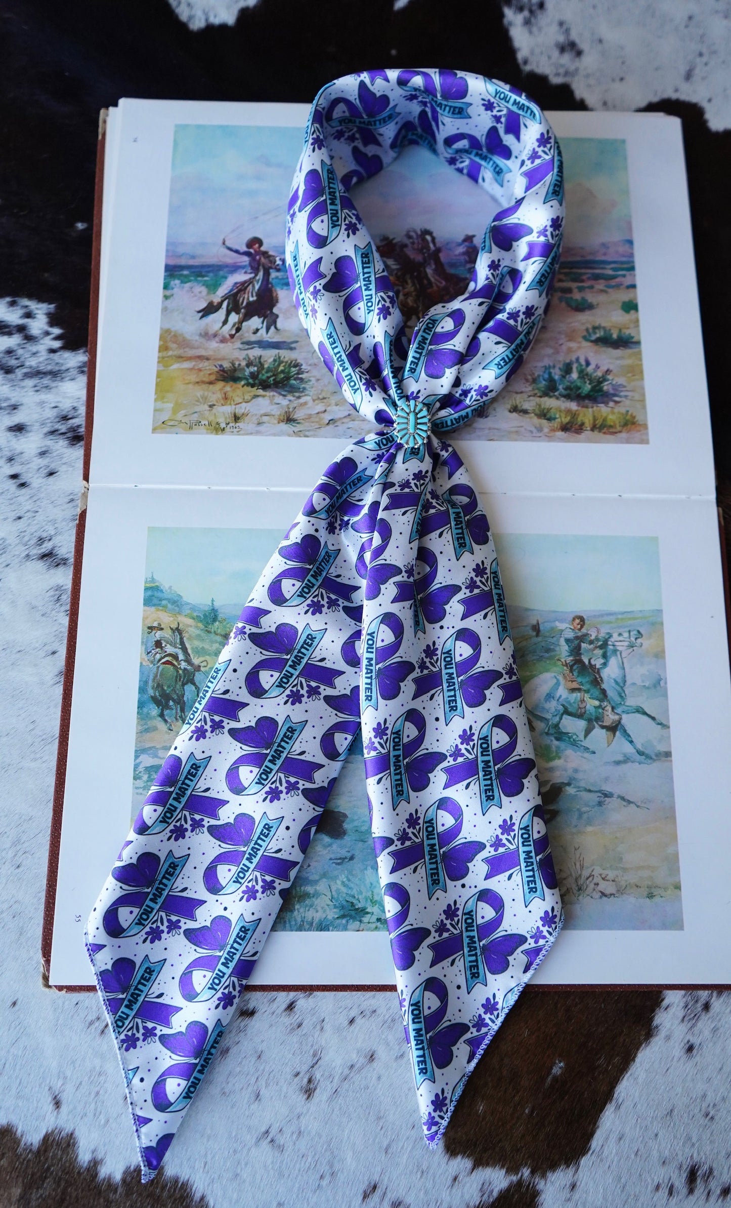 You Matter on White Wild Rag