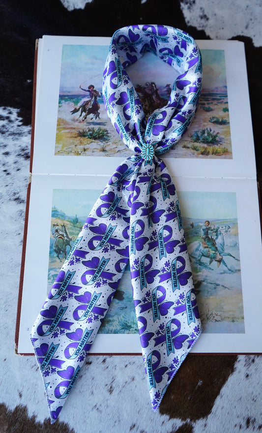 You Matter on White Wild Rag