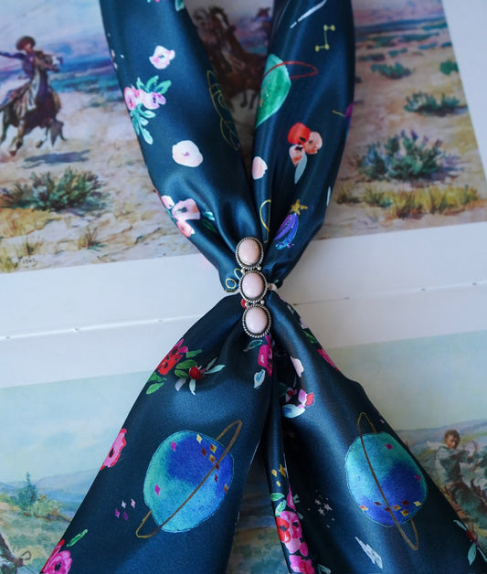 Forest Green Space Girl Wild Rag