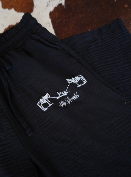 Stay Grounded Linen Sweatpants