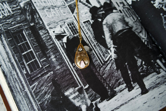 Gold Plated Mother of Pearl Pendant