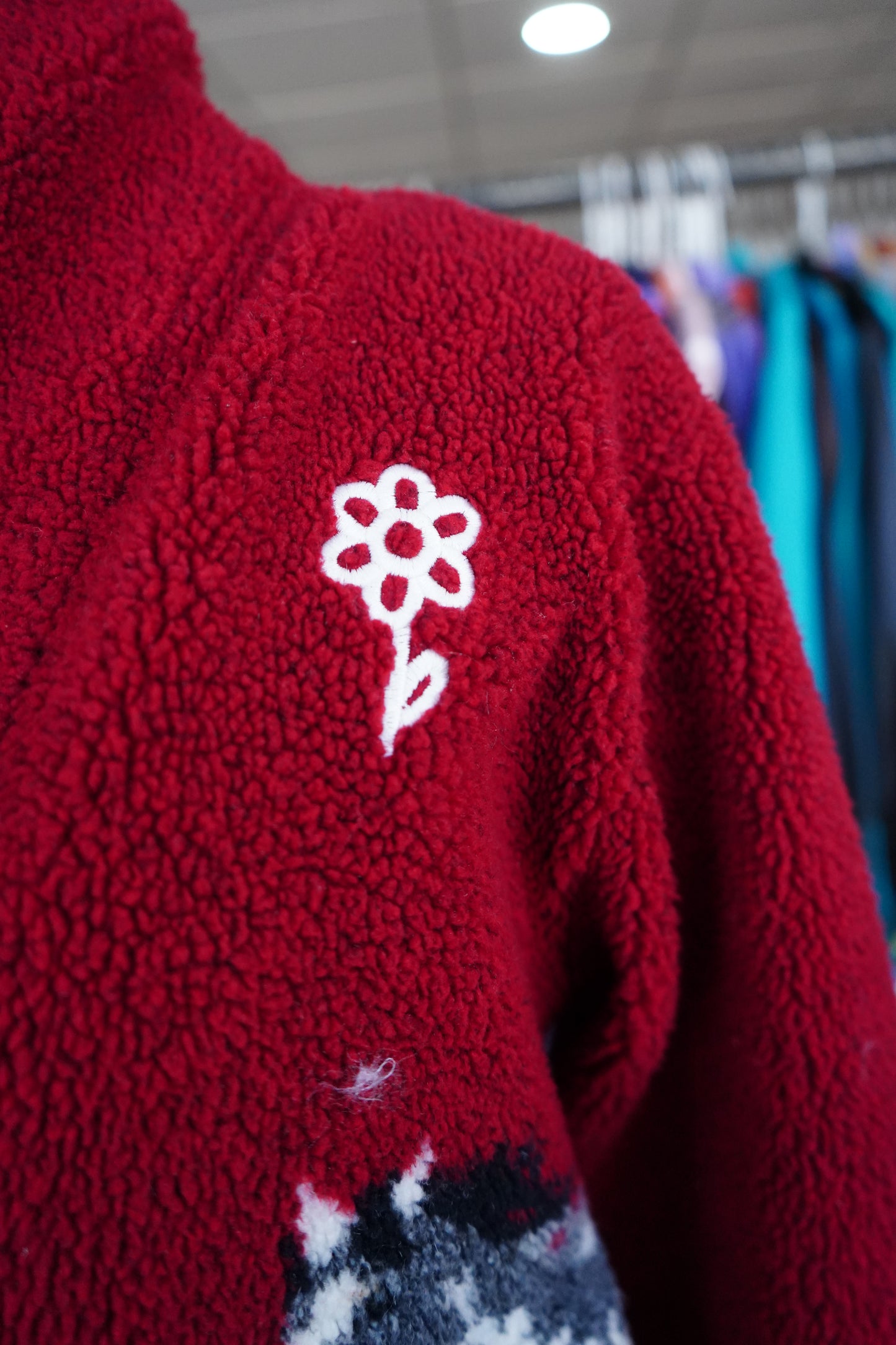 M - Sherpa Horse Jacket w/ Daisy Brand Jacket