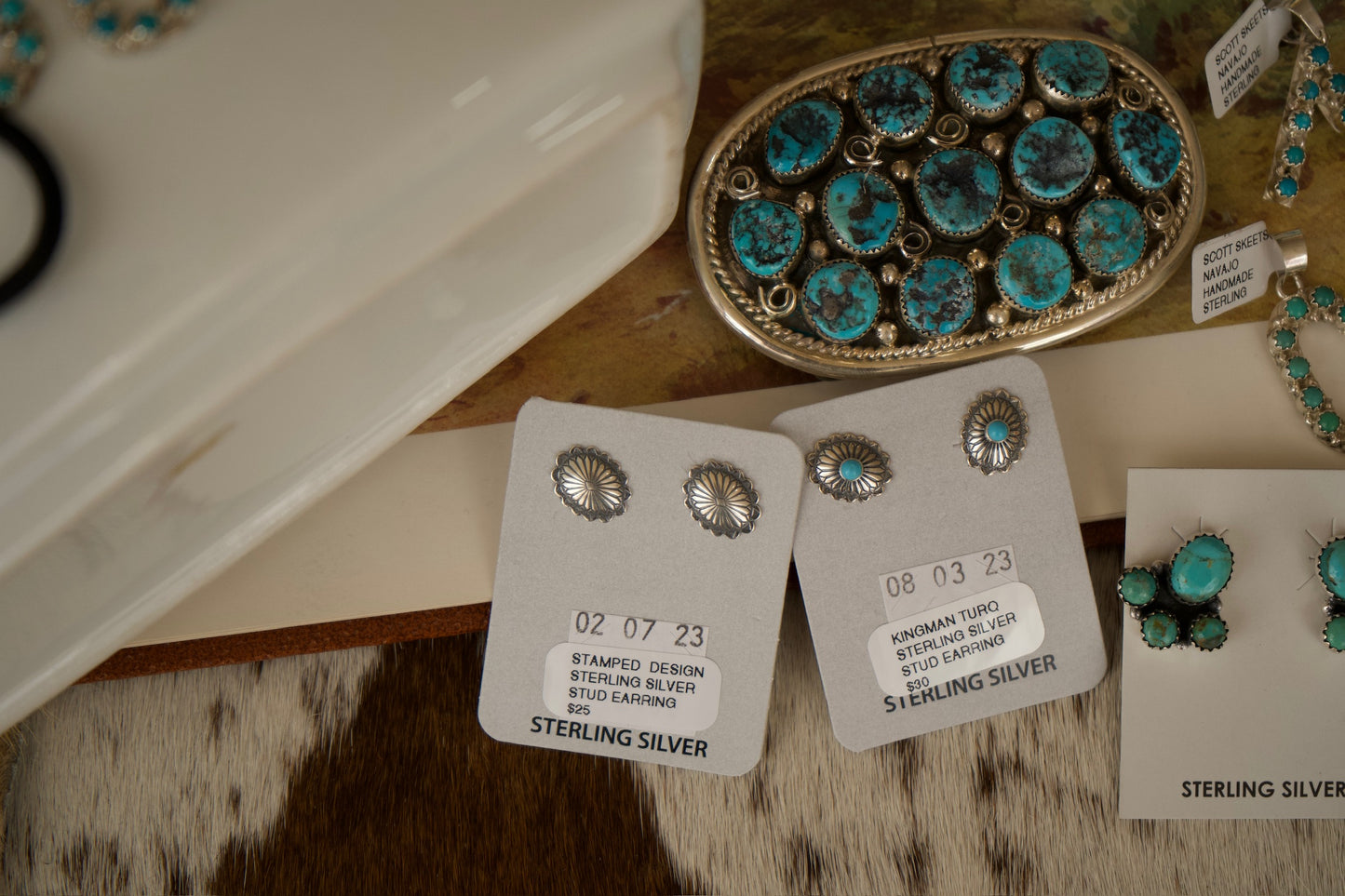 Dainty Daily Turquoise Earrings