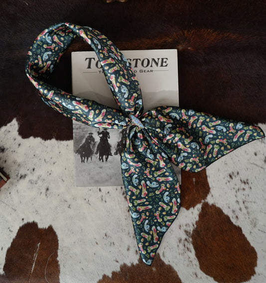 TikTok Black Floral Ween Wildrag