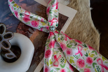 Load image into Gallery viewer, Pink Ribbons &amp; Flowers Wild Rag