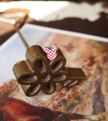 Z Bar Checkered Bunny Rings