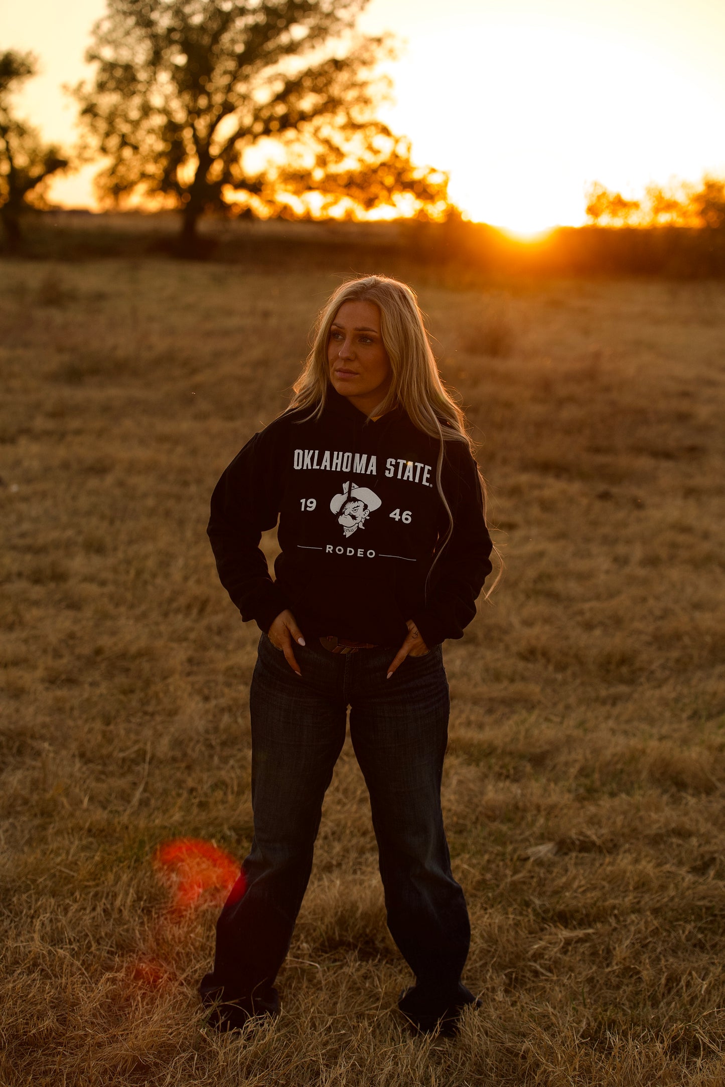 B/W Pistol Pete Rodeo Hoodie