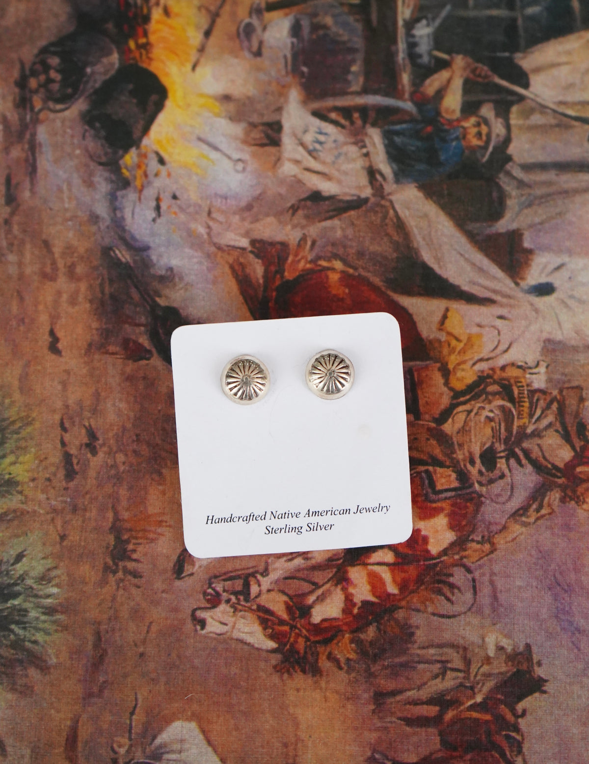 Concho Stud Earrings