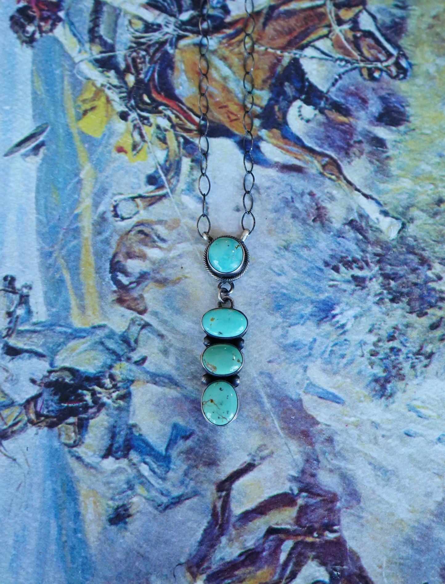 Scott Skeets 4 Stone Royston Necklace