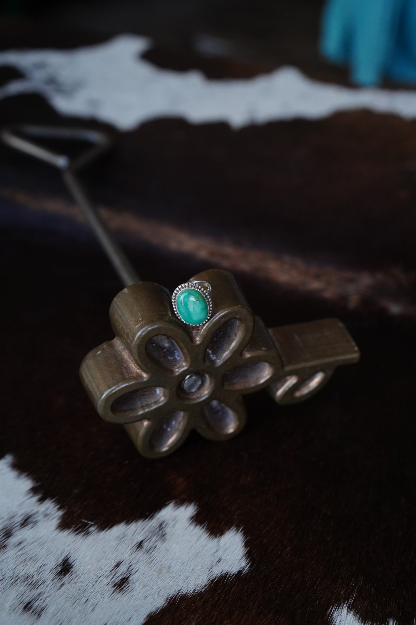 Cloud Mountain w/ Beaded Border Ring - Sz 5