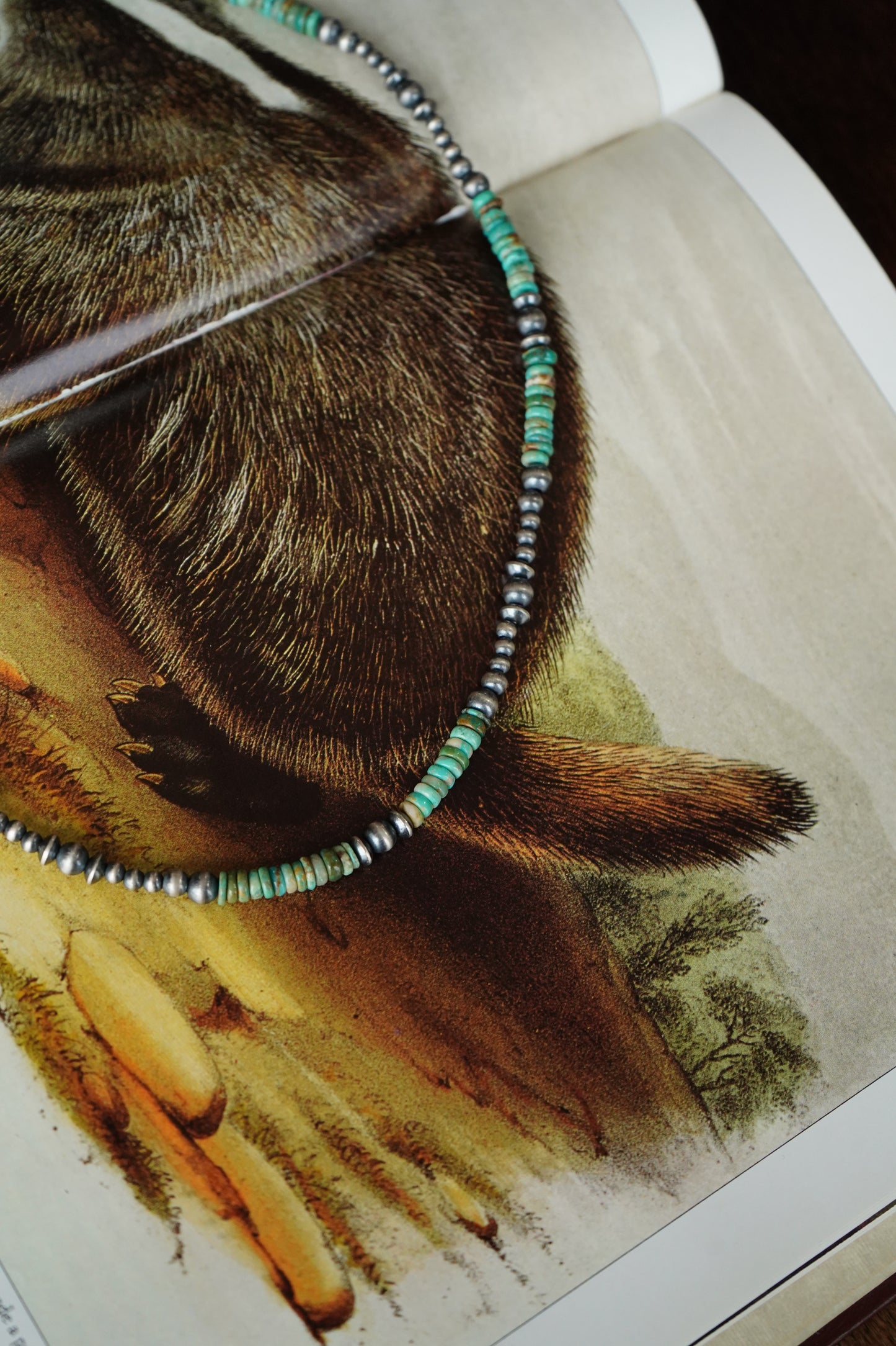 Navajo Pearl w/ Turquoise Chips Necklaces