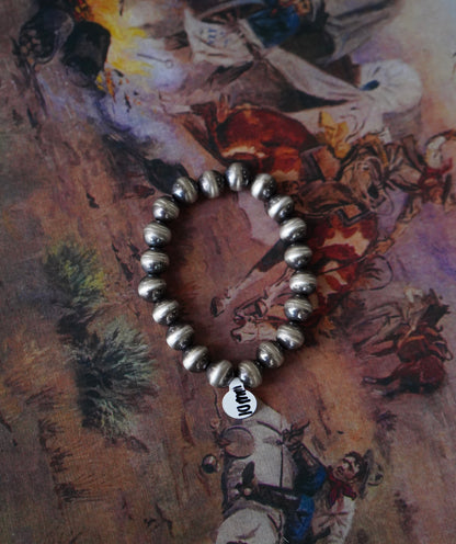 Sterling Silver Pearl Stretchy Bracelets