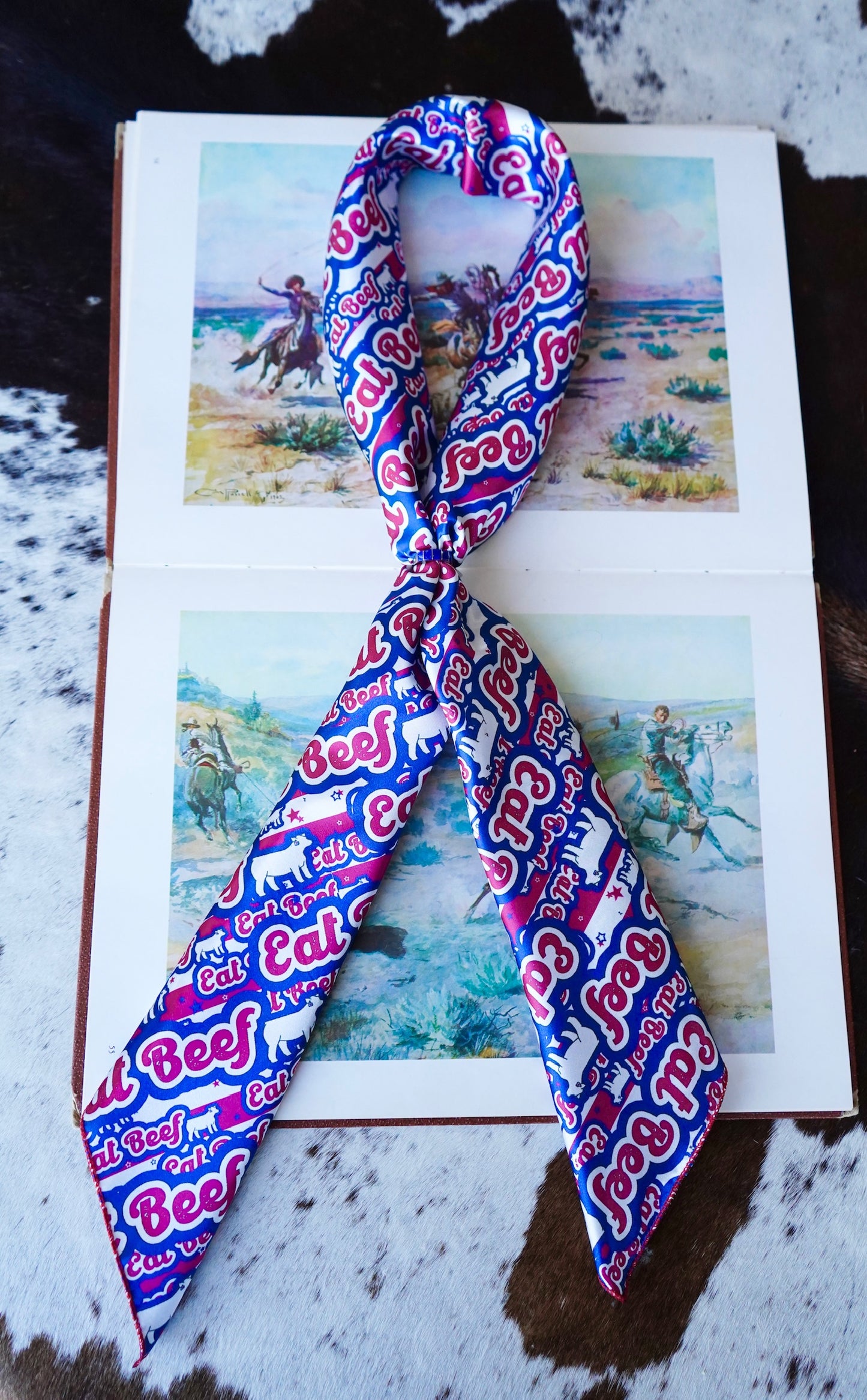 Patriotic Eat Beef Wild Rag