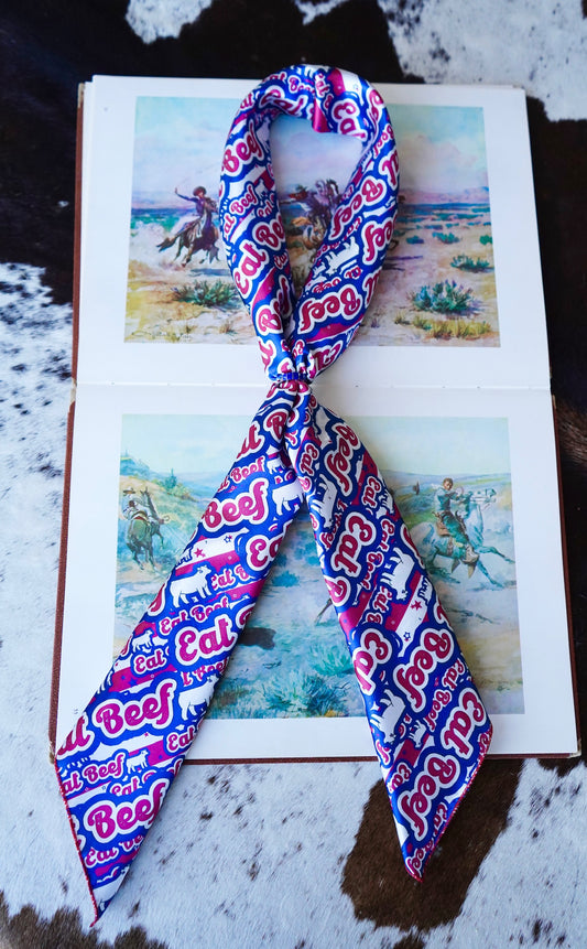 Patriotic Eat Beef Wild Rag