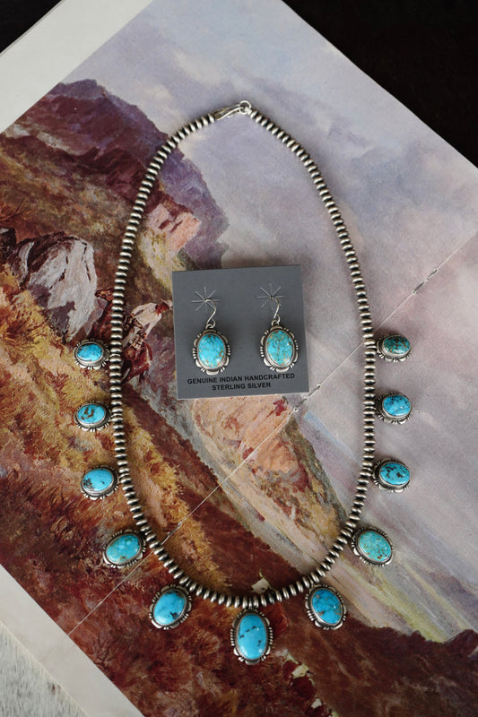 Rick Tolino Turquoise Necklace & Earring Set