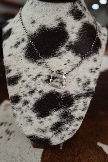 Single Stone Buckle Necklaces