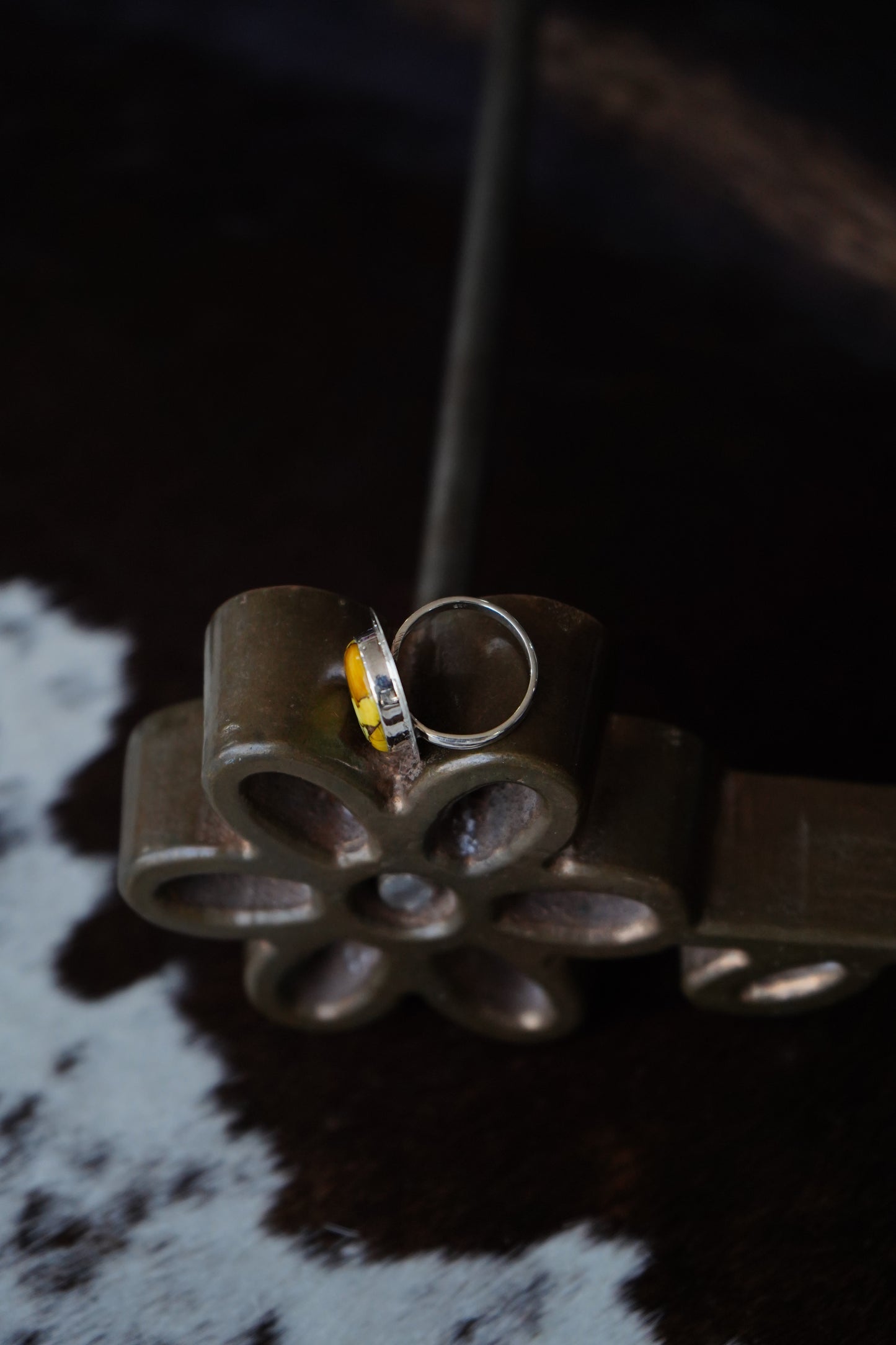 Honey Dahlia Rings - Adjustable