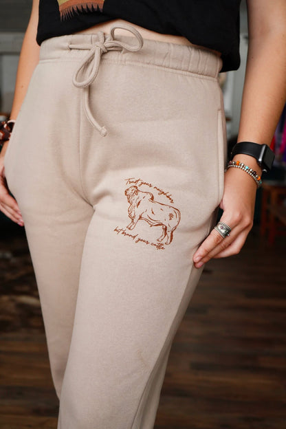 Brand Your Cattle Fleece Joggers w/ Pockets