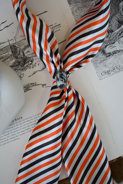 Black & Orange Stripes Wild Rag