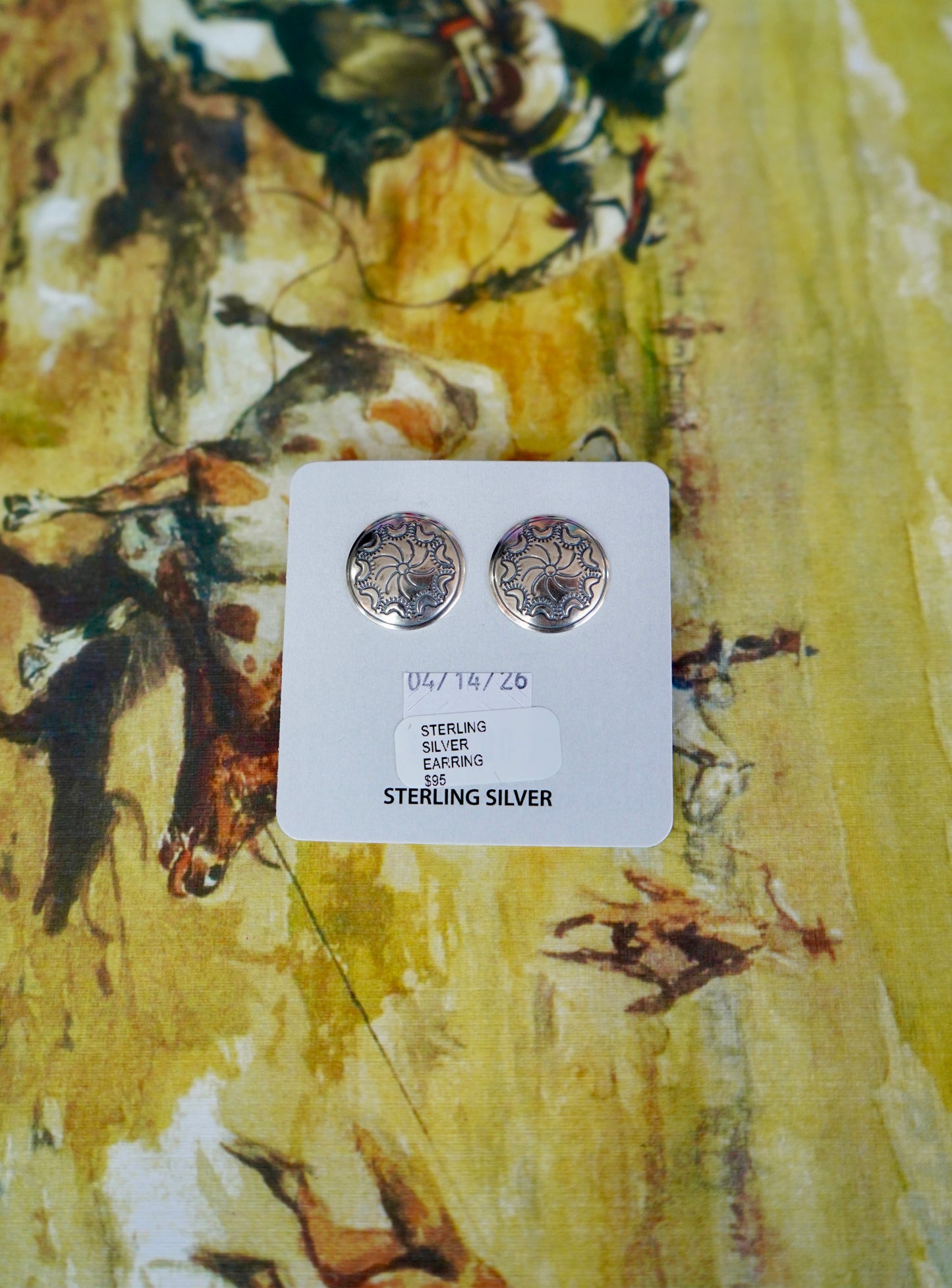 Concho Stud Earrings