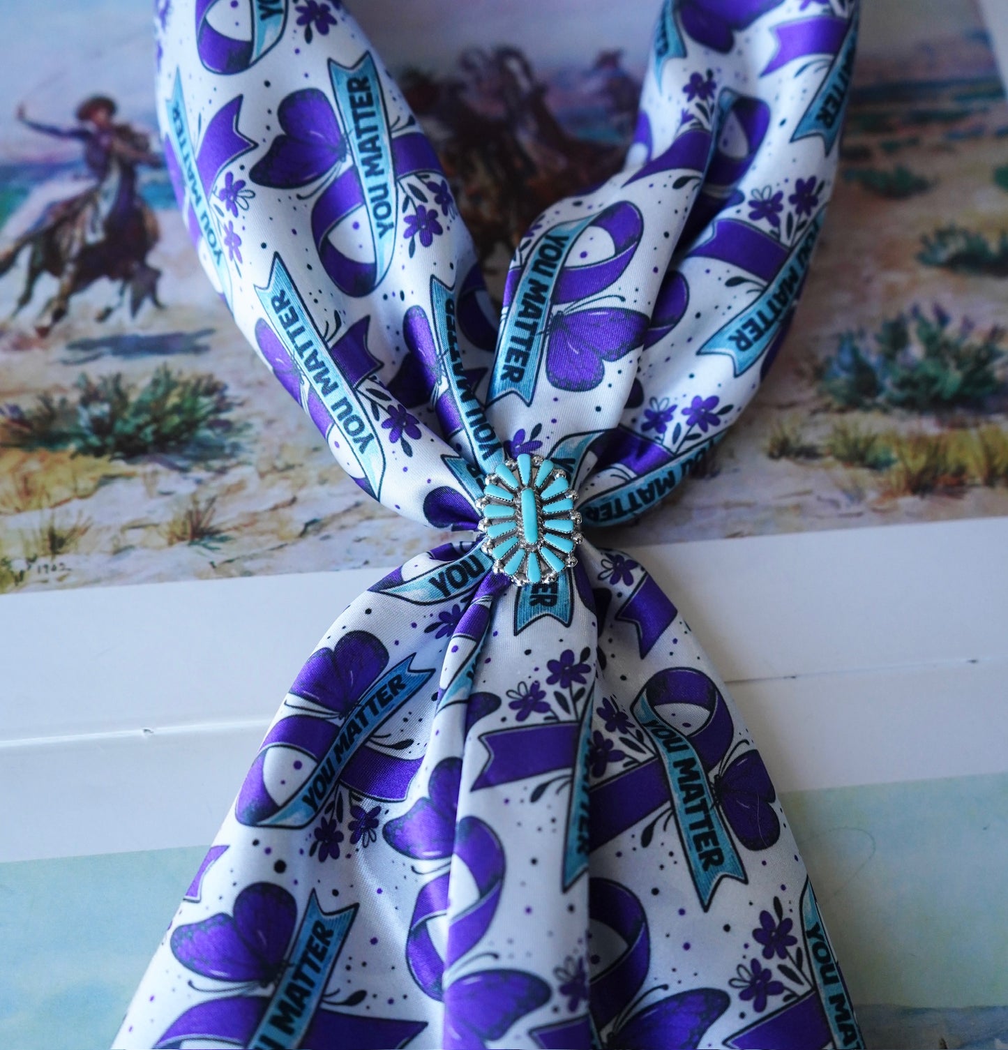 You Matter on White Wild Rag