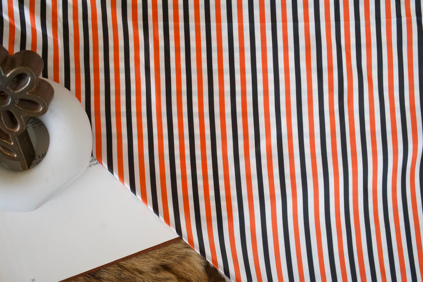 Black & Orange Stripes Wild Rag