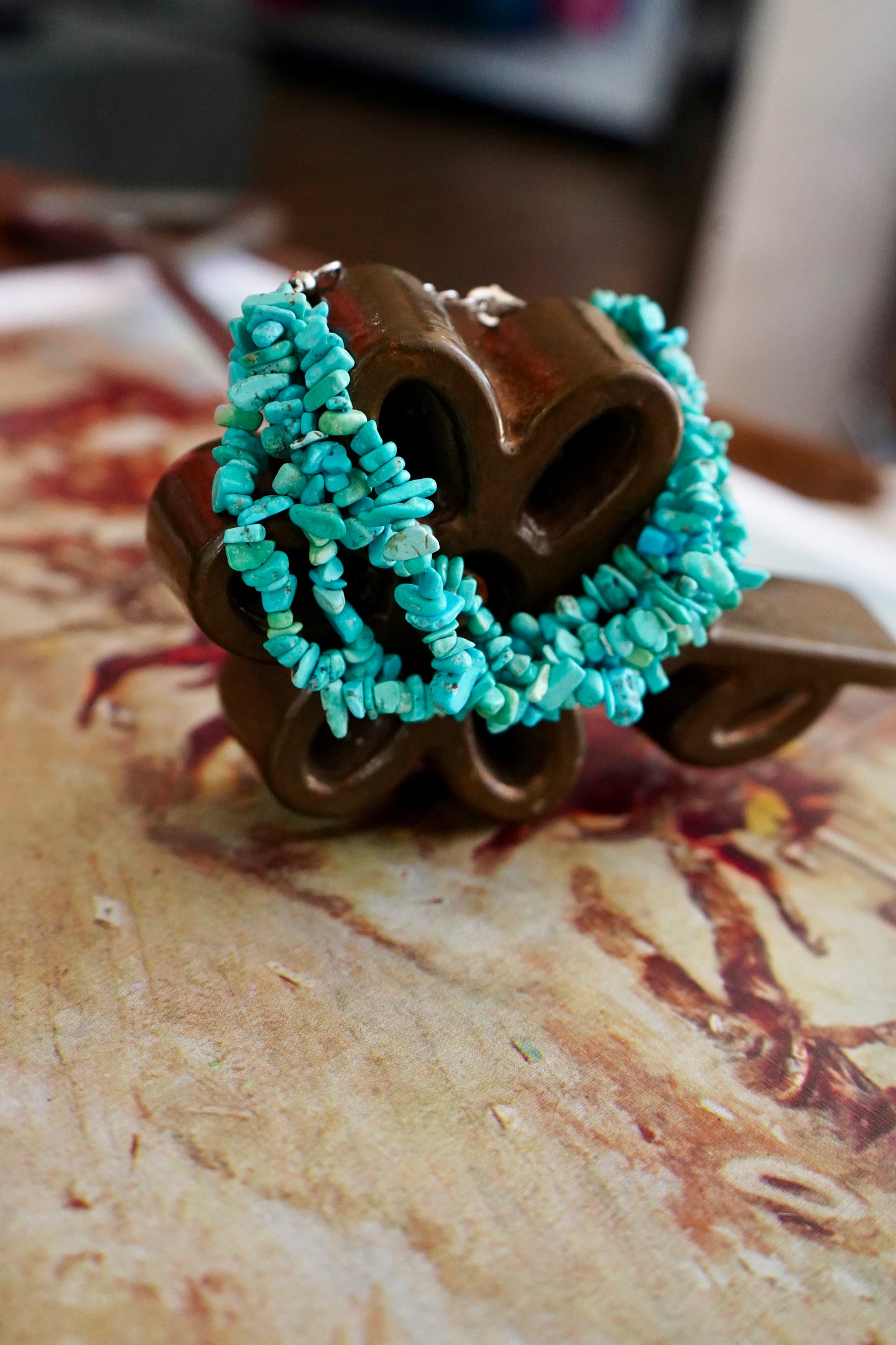 Vintage Turquoise Chip Bracelets