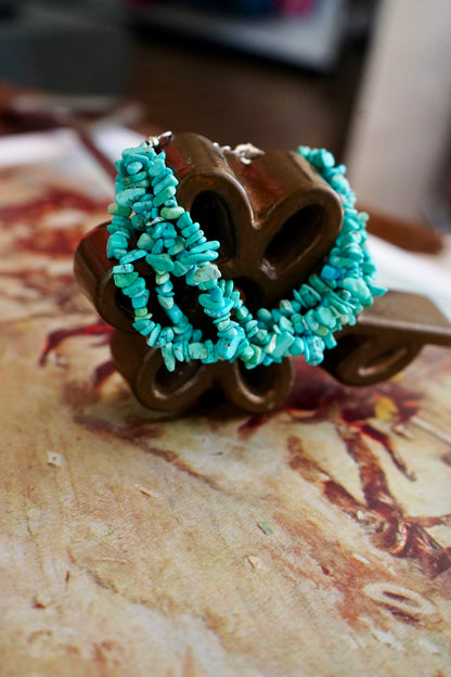 Vintage Turquoise Chip Bracelets