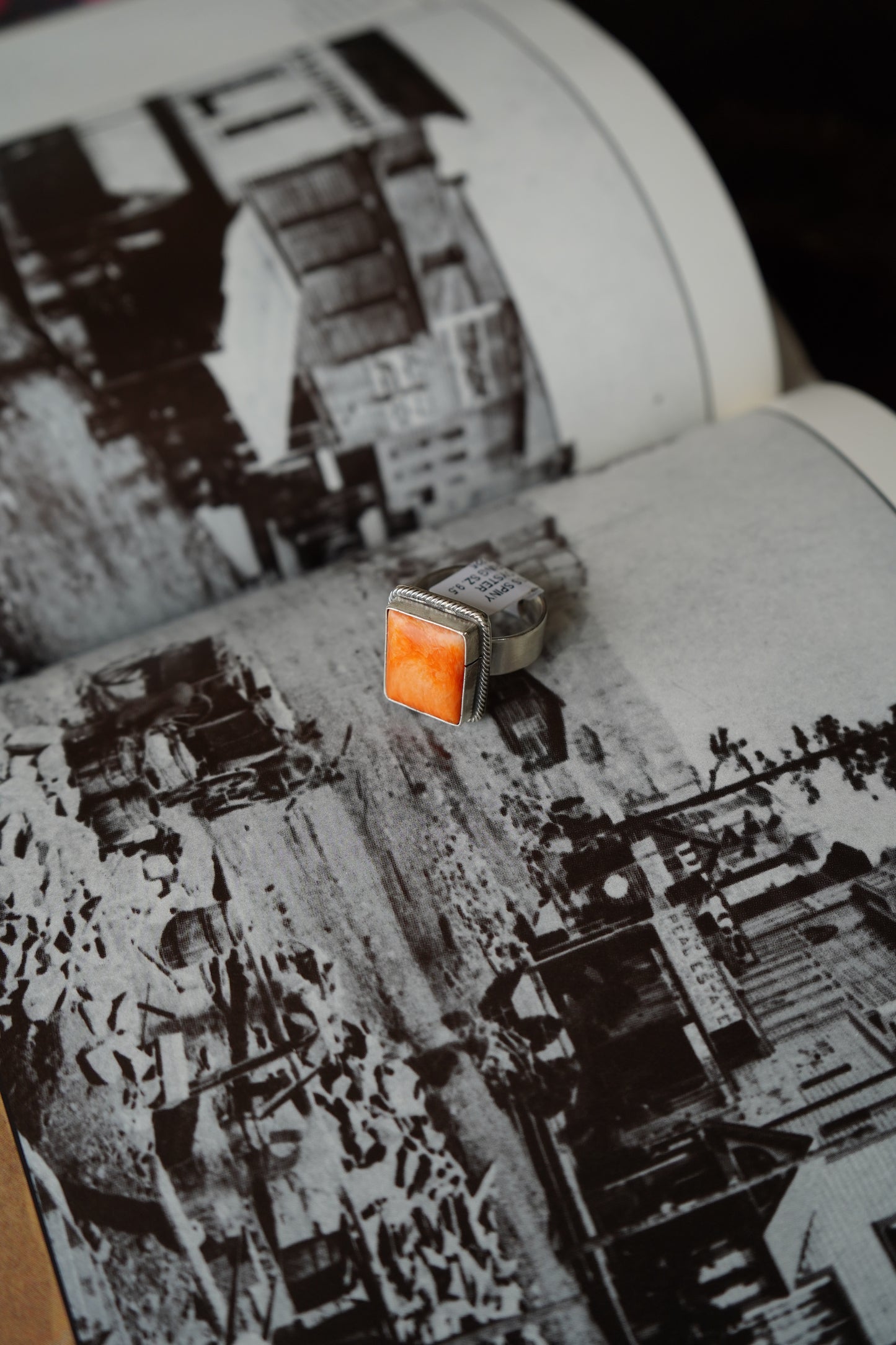 Antionette Martinez Orange Spiny Rings - Sz 9.5